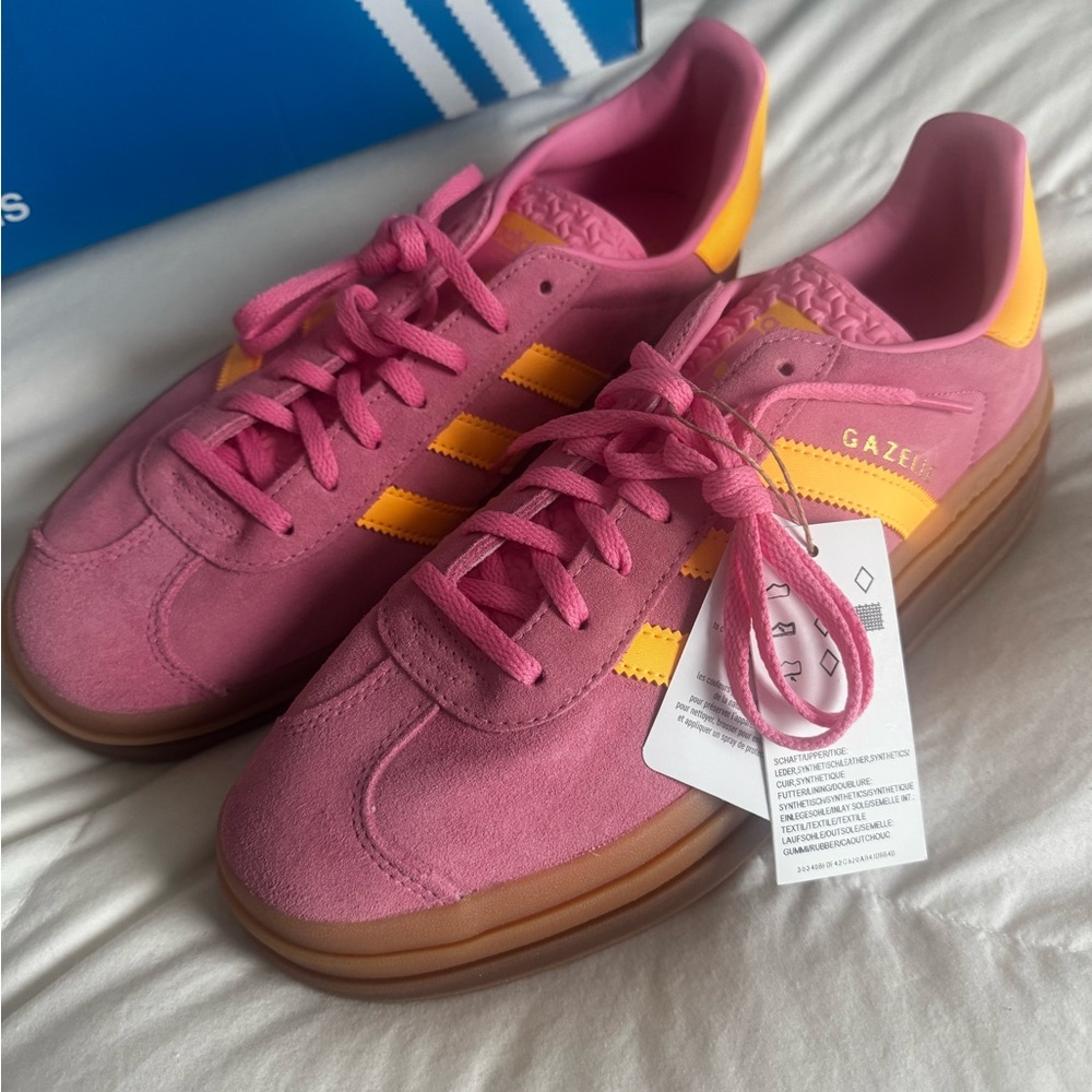 Adidas Gazelle Women's Sneakers in Pink and Yellow